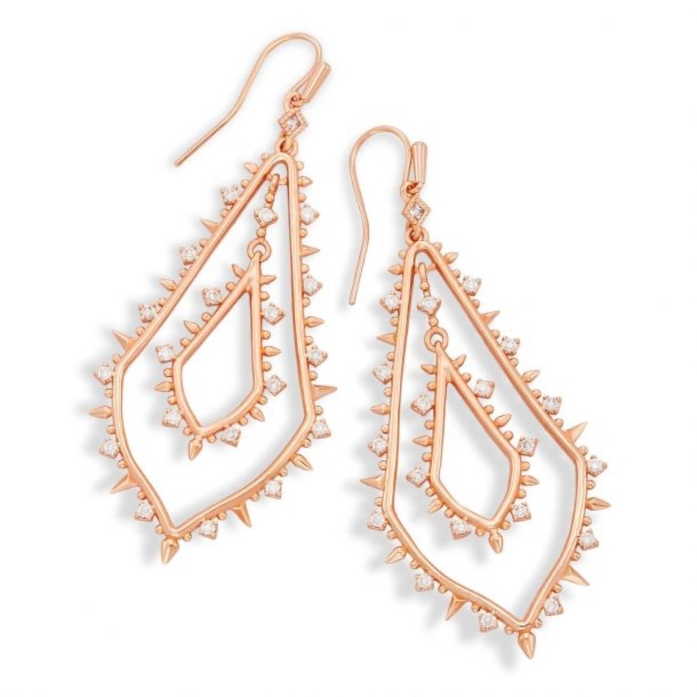 Kendra Scott Alice Drop Earrings Rose Gold